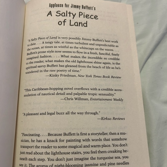 Jimmy Buffett A salty piece of land a novel - Picture 2 of 4